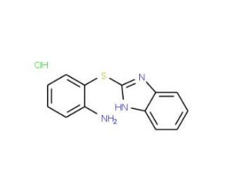 2-(1H-benzimidazol-2-ylthio)aniline hydrochloride (CAS 69104-73-0) - chemical structure image