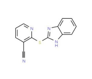 2-(1H-Benzimidazol-2-ylthio)nicotinonitrile - chemical structure image