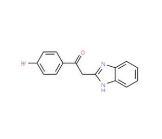 2-(1H-Benzoimidazol-2-yl)-1-(4-bromo-phenyl)-ethanone - chemical structure image