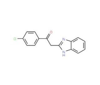 2-(1H-Benzoimidazol-2-yl)-1-(4-chloro-phenyl)-ethanone - chemical structure image