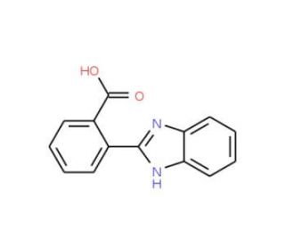 2-(1H-Benzoimidazol-2-yl)benzoic acid (CAS 16529-06-9) - chemical structure image