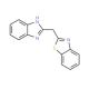 2-(1H-Benzoimidazol-2-ylmethyl)-benzothiazole - chemical structure image