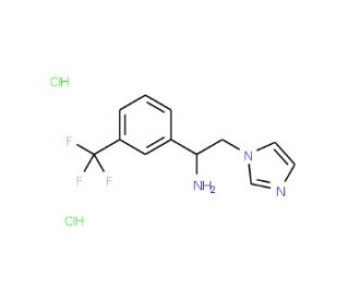 2-(1H-imidazol-1-yl)-1-[3-(trifluoromethyl)phenyl]ethan-1-amine dihydrochloride - chemical structure image