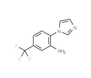 2-(1H-Imidazol-1-yl)-5-(trifluoromethyl)aniline (CAS 380389-67-3) - chemical structure image