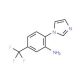 2-(1H-Imidazol-1-yl)-5-(trifluoromethyl)aniline (CAS 380389-67-3) - chemical structure image