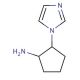 2-(1H-imidazol-1-yl)cyclopentanamine - chemical structure image