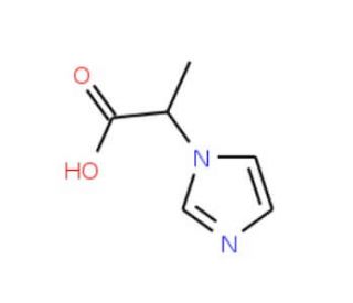 2-(1H-Imidazol-1-yl)propanoic acid (CAS 753489-91-7) - chemical structure image