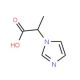 2-(1H-Imidazol-1-yl)propanoic acid (CAS 753489-91-7) - chemical structure image