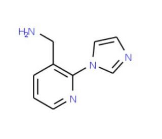 [2-(1H-imidazol-1-yl)pyridin-3-yl]methylamine - chemical structure image