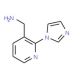 [2-(1H-imidazol-1-yl)pyridin-3-yl]methylamine - chemical structure image