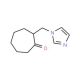 2-(1H-Imidazol-1-ylmethyl)cycloheptanone (CAS 1142202-13-8) - chemical structure image