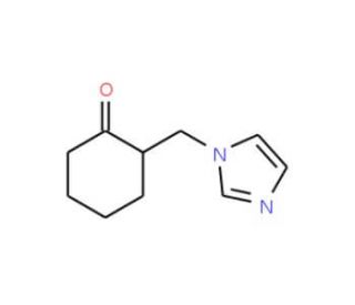 2-(1H-Imidazol-1-ylmethyl)cyclohexanone - chemical structure image