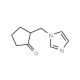 2-(1H-Imidazol-1-ylmethyl)cyclopentanone - chemical structure image