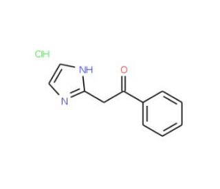 2-(1H-imidazol-2-yl)-1-phenylethanone hydrochloride (CAS 52855-74-0) - chemical structure image