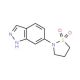 2-(1H-Indazol-6-yl)tetrahydro-1H-1lambda~6~-isothiazole-1,1-dione - chemical structure image