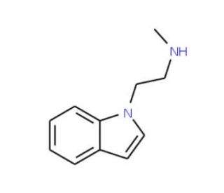 [2-(1H-Indol-1-yl)ethyl]methylamine (CAS 148806-52-4) - chemical structure image