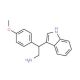 2-(1H-Indol-3-yl)-2-(4-methoxy-phenyl)-ethylamine - chemical structure image