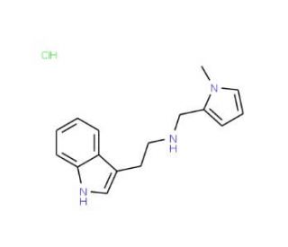 [2-(1H-Indol-3-yl)-ethyl]-(1-methyl-1H-pyrrol-2-ylmethyl)-amine hydrochloride - chemical structure image
