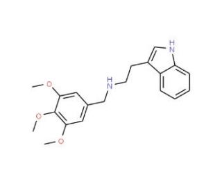 [2-(1H-Indol-3-yl)-ethyl]-(3,4,5-trimethoxy-benzyl)-amine - chemical structure image