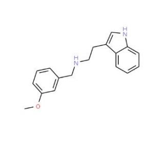 [2-(1H-Indol-3-yl)-ethyl]-(3-methoxy-benzyl)-amine (CAS 435342-06-6) - chemical structure image
