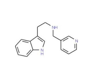 [2-(1H-Indol-3-yl)-ethyl]-pyridin-3-ylmethyl-amine (CAS 418782-49-7) - chemical structure image