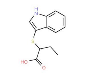 2-(1H-Indol-3-ylsulfanyl)-butyric acid - chemical structure image