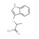 2-(1H-Indol-3-ylsulfanyl)-propionic acid - chemical structure image