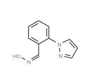 2-(1H-Pyrazol-1-yl)benzenecarbaldehyde oxime - chemical structure image