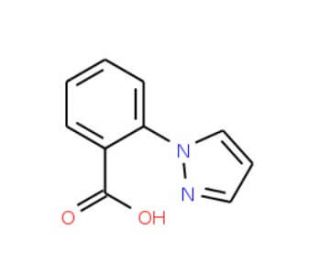 2-(1H-Pyrazol-1-yl)benzoic acid (CAS 55317-53-8) - chemical structure image