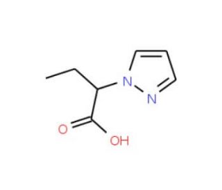 2-(1H-Pyrazol-1-yl)butanoic acid (CAS 923526-87-8) - chemical structure image