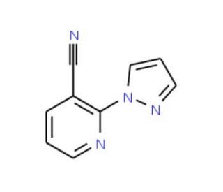 2-(1H-pyrazol-1-yl)nicotinonitrile (CAS 1152822-31-5) - chemical structure image