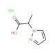2-(1H-pyrazol-1-yl)propanoic acid hydrochloride - chemical structure image
