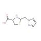 2-(1H-Pyrazol-1-ylmethyl)-1,3-thiazolidine-4-carboxylic acid - chemical structure image