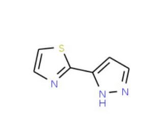 2-(1H-Pyrazol-3-yl)-1,3-thiazole - chemical structure image