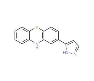 2-(1H-Pyrazol-3-yl)-10H-phenothiazine (CAS 63285-55-2) - chemical structure image