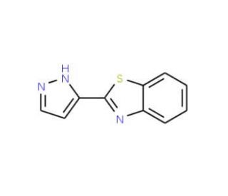 2-(1H-Pyrazol-3-yl)benzothiazole (CAS 256414-72-9) - chemical structure image