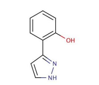 2-(1H-Pyrazol-3-yl)phenol (CAS 34810-67-8) - chemical structure image