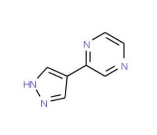 2-(1H-pyrazol-4-yl)pyrazine (CAS 849924-97-6) - chemical structure image