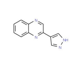 2-(1H-Pyrazol-4-yl)quinoxaline (CAS 439106-90-8) - chemical structure image
