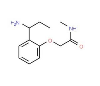 2-[2-(1-aminopropyl)phenoxy]-N-methylacetamide - chemical structure image