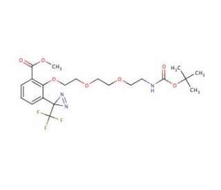 2-[2-[2-(2-t-Boc-aminoethoxy]ethoxy]ethoxy]-4-[3-(trifluoromethyl)-3H-diazirin-3-yl]benzoic Acid Methyl Ester (CAS 165963-73-
