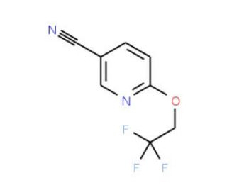 2-(2,2,2-Trifluoroethoxy)pyridine-5-carbonitrile (CAS 159981-18-7) - chemical structure image