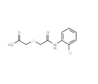 2-{[2-(2-Chloroanilino)-2-oxoethyl]-sulfanyl}acetic acid - chemical structure image