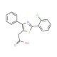 2-[2-(2-Chlorophenyl)-4-phenyl-1,3-thiazol-5-yl]-acetic acid (CAS 23821-79-6) - chemical structure image