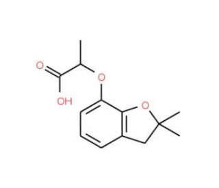 2-(2,2-Dimethyl-2,3-dihydro-benzofuran-7-yloxy)-propionic acid - chemical structure image