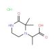 2-(2,2-Dimethyl-3-oxo-piperazin-1-yl)-propionic acid hydrochloride - chemical structure image