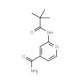 2-(2,2-Dimethyl-propionylamino)-isonicotinamide (CAS 470463-37-7) - chemical structure image