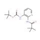 [2-(2,2-Dimethyl-propionylamino)-pyridin-3-yl]-carbamic acid tert-butyl ester - chemical structure image