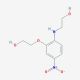 2-((2-(2-Hydroxyethoxy)-4-nitrophenyl)amino)ethanol (CAS 59820-43-8) - chemical structure image
