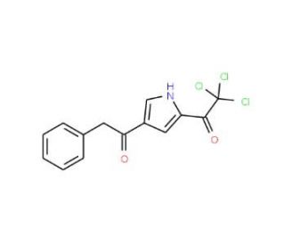 2,2,2-Trichloro-1-[4-(2-phenylacetyl)-1H-pyrrol-2-yl]-1-ethanone (CAS 338394-85-7) - chemical structure image